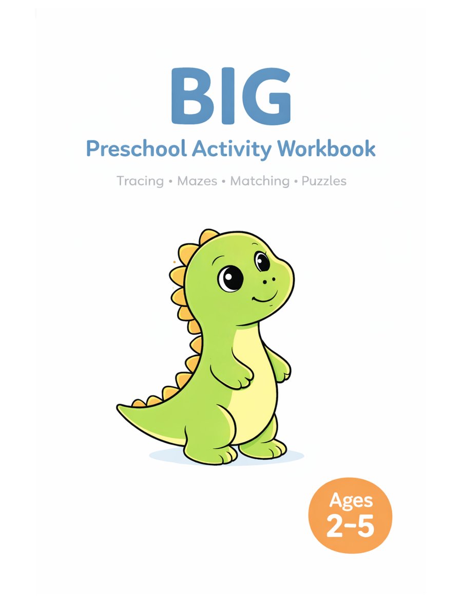 Big Preschool Activity Workbook cover